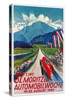 Poster for St. Moritz Car Show-null-Stretched Canvas