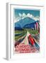 Poster for St. Moritz Car Show-null-Framed Art Print