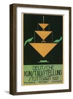 Poster for Stuttgart Art Exhibition-null-Framed Art Print