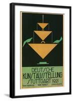 Poster for Stuttgart Art Exhibition-null-Framed Art Print