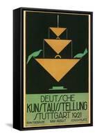 Poster for Stuttgart Art Exhibition-null-Framed Stretched Canvas