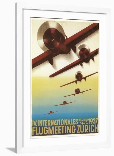 Poster for Swiss Air Show-null-Framed Art Print