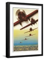 Poster for Swiss Air Show-null-Framed Art Print