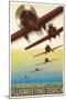 Poster for Swiss Air Show-null-Mounted Art Print