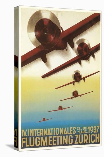 Poster for Swiss Air Show-null-Stretched Canvas