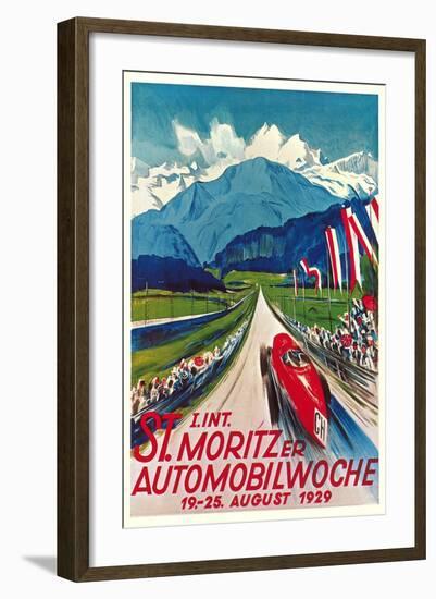 Poster for Swiss Auto Race-null-Framed Art Print