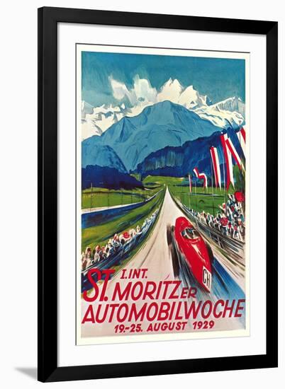 Poster for Swiss Auto Race-null-Framed Art Print