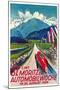 Poster for Swiss Auto Race-null-Mounted Art Print