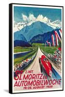 Poster for Swiss Auto Race-null-Framed Stretched Canvas