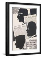 Poster for Swiss Newspaper-null-Framed Art Print