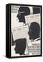 Poster for Swiss Newspaper-null-Framed Stretched Canvas