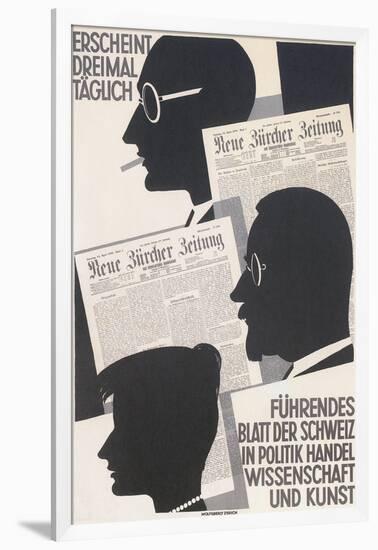 Poster for Swiss Newspaper-null-Framed Giclee Print