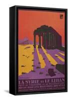 Poster for Syria and Lebanon-Found Image Press-Framed Stretched Canvas