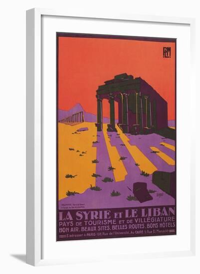 Poster for Syria and Lebanon-null-Framed Art Print