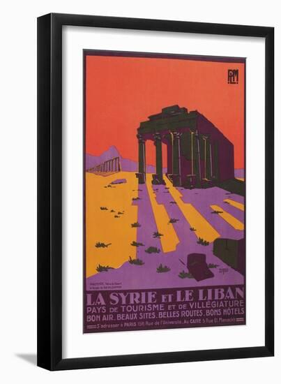 Poster for Syria and Lebanon-null-Framed Art Print