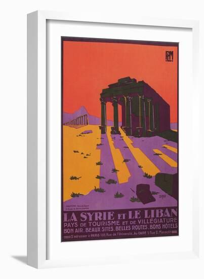 Poster for Syria and Lebanon-null-Framed Art Print