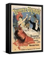 Poster for 'Taverne Olympia' in Paris-null-Framed Stretched Canvas