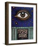 Poster for the 1911 First International Hygiene Exhibition, 1911-Franz von Stuck-Framed Giclee Print