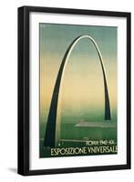 Poster for the 1942 Universal Exposition in Rome-null-Framed Premium Giclee Print