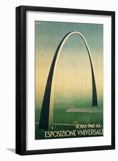 Poster for the 1942 Universal Exposition in Rome-null-Framed Premium Giclee Print