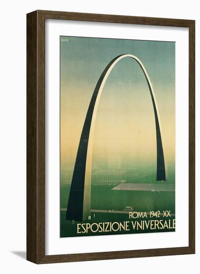 Poster for the 1942 Universal Exposition in Rome-null-Framed Giclee Print