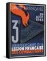 Poster for the 3rd Anniversary of the Foundation of the Legion Francaise Des Combattants, 1943-null-Framed Stretched Canvas