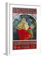 Poster for the 6th Meeting of the Czech Sokol-Union, Prague 1912-Alphonse Mucha-Framed Giclee Print