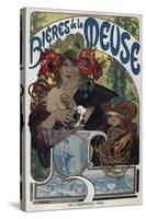 Poster for the Bieres De La Meuse, 1897-Alphonse Mucha-Stretched Canvas