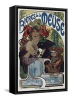 Poster for the Bieres De La Meuse, 1897-Alphonse Mucha-Framed Stretched Canvas