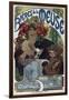 Poster for the Bieres De La Meuse, 1897-Alphonse Mucha-Framed Giclee Print