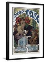 Poster for the Bieres De La Meuse, 1897-Alphonse Mucha-Framed Giclee Print