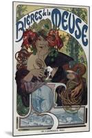 Poster for the Bieres De La Meuse, 1897-Alphonse Mucha-Mounted Giclee Print