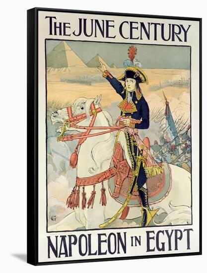 Poster for the Century Magazine - 'Napoleon in Egypt', 1895-Eugene Grasset-Framed Stretched Canvas