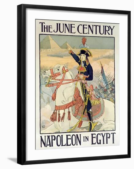 Poster for the Century Magazine - 'Napoleon in Egypt', 1895-Eugene Grasset-Framed Giclee Print