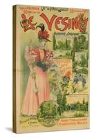Poster for the Chemins de Fer de L'Ouest to Le Vesinet, circa 1895-1900-Albert Robida-Stretched Canvas