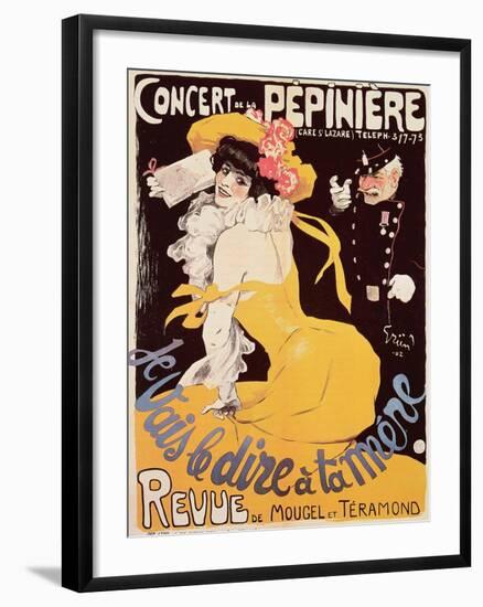 Poster for the Concert de La Pepiniere, 1902-Jules-Alexandre Grün-Framed Giclee Print