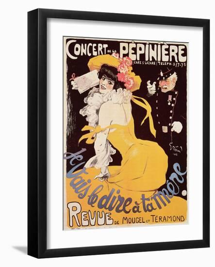 Poster for the Concert de La Pepiniere, 1902-Jules-Alexandre Grün-Framed Giclee Print