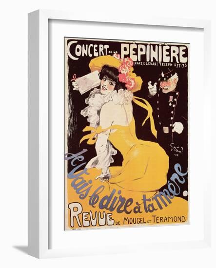 Poster for the Concert de La Pepiniere, 1902-Jules-Alexandre Grün-Framed Giclee Print