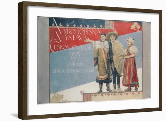 Poster for the Ethnographic Exhibition, 1894-Vojtech Hynais-Framed Giclee Print