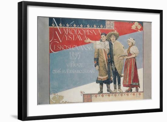 Poster for the Ethnographic Exhibition, 1894-Vojtech Hynais-Framed Giclee Print