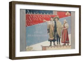 Poster for the Ethnographic Exhibition, 1894-Vojtech Hynais-Framed Giclee Print