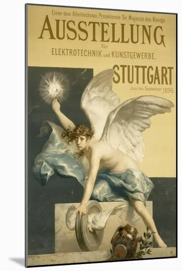 Poster for the Exhibition 'Elektrotechnik Und Kusntgewerbe', 1896-Ferdinand Keller-Mounted Giclee Print