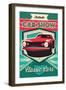 Poster for the Exhibition of Cars-111chemodan111-Framed Art Print