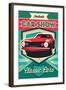 Poster for the Exhibition of Cars-111chemodan111-Framed Art Print