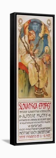Poster for the Exhibition the Slav Epic (Slovanská Epope), 1928-Alphonse Mucha-Framed Stretched Canvas