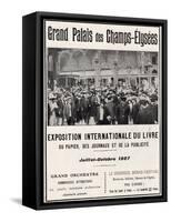 Poster for the Exposition Internationale Du Livre at the Grand Palais, 1907-null-Framed Stretched Canvas