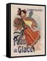 Poster for the Fashionable Palais De Glace in the Champs Elysees Paris-Jules Ch?ret-Framed Stretched Canvas