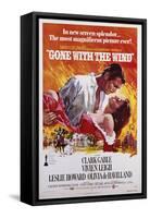Poster for the Film 'Gone with the Wind', Re-Release 1974-null-Framed Stretched Canvas
