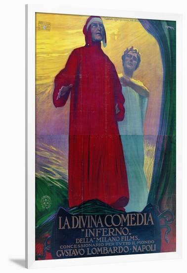Poster for the Film "L'Inferno"-Ivan Bilibin-Framed Giclee Print