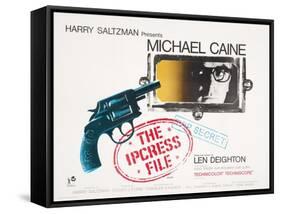 Poster for the Film 'The Ipcress File' (1964) Starring Michael Caine, 1964-Joseph Werner-Framed Stretched Canvas